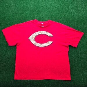 Cincinnati Reds Tshirt Mens 2XL Red Short Sleeve Sport MLB‎ Baseball Tee Casual